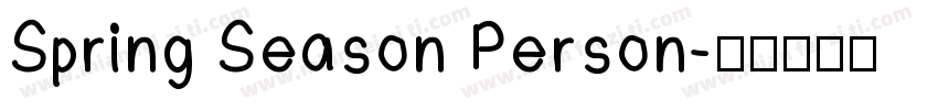 Spring Season Person字体转换
